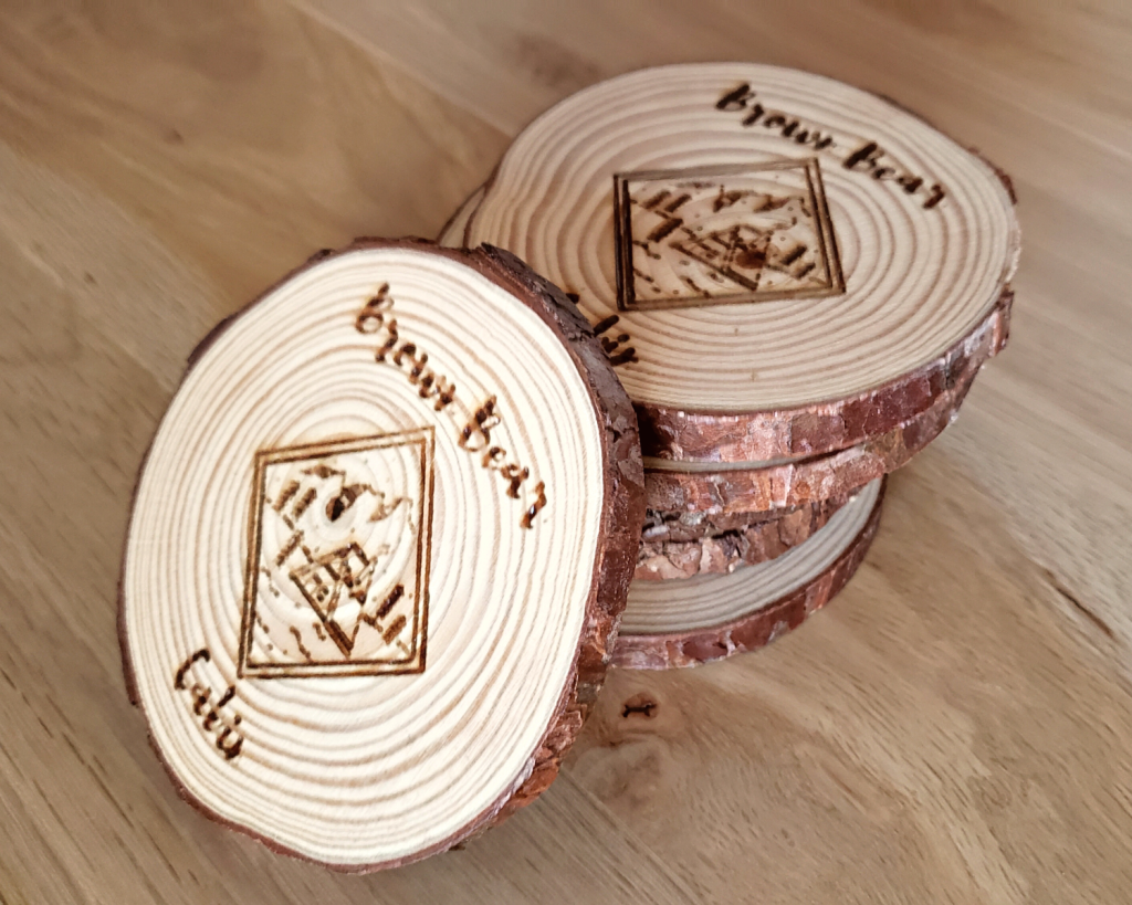 Square Cabin Coaster Set