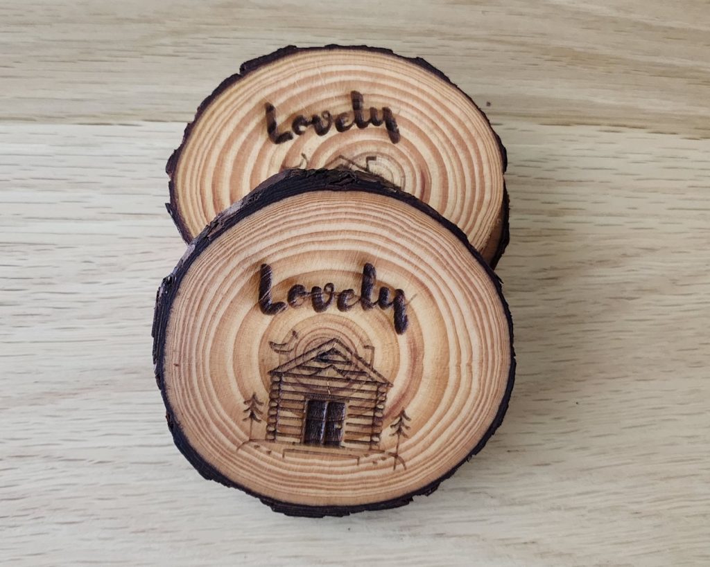 Log Cabin Coaster Set