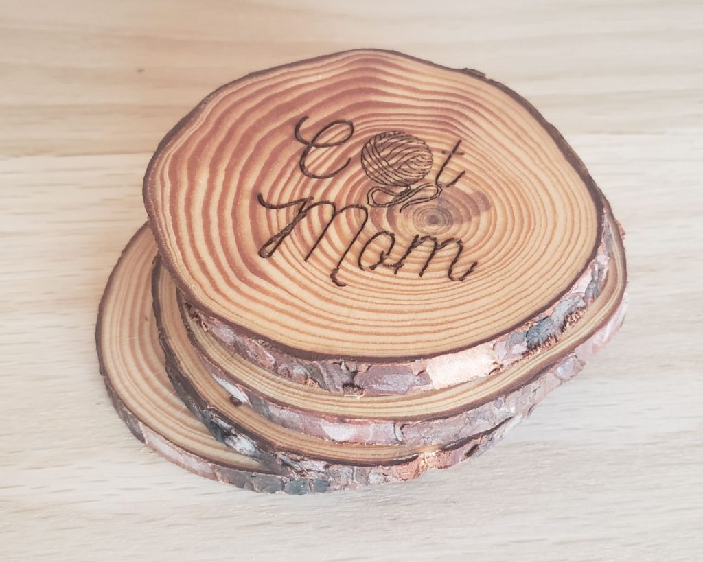 Cat Yarn Coaster Set