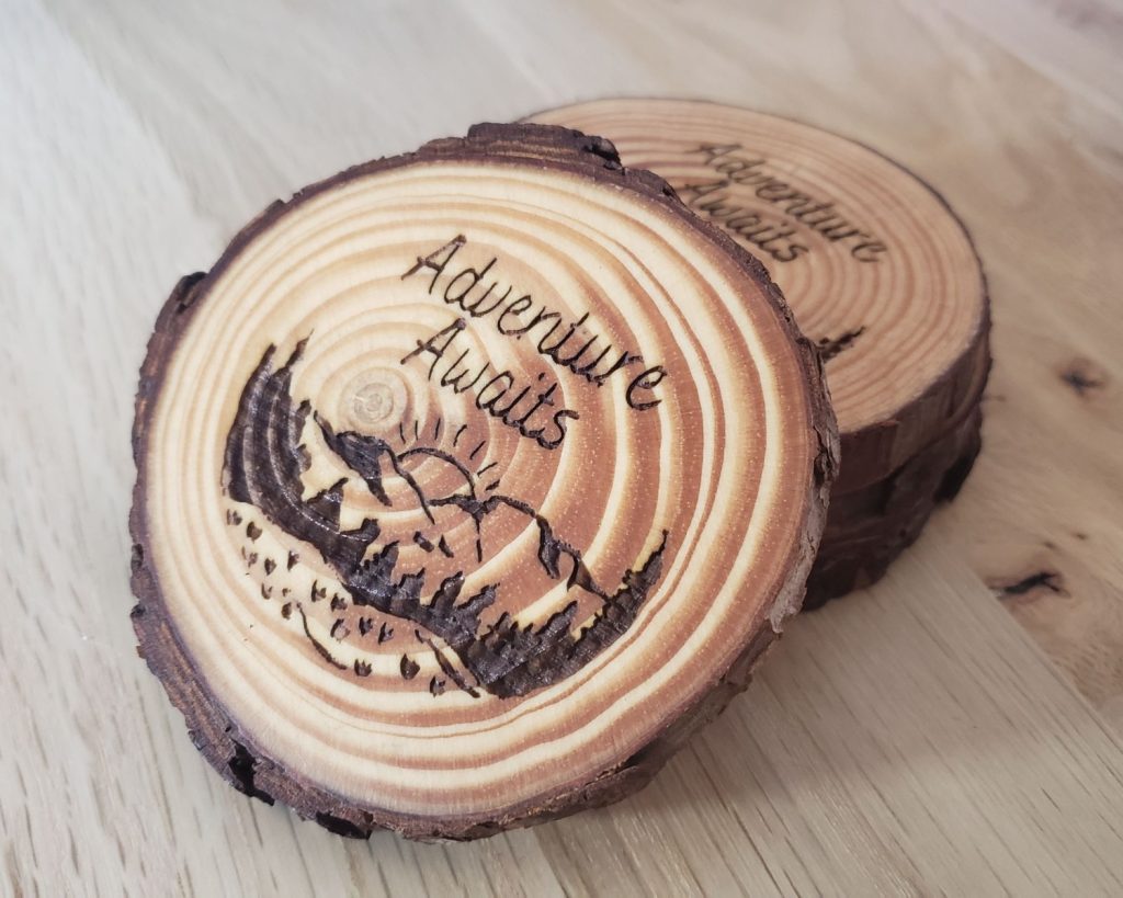 Mountain Sunset Coaster Set