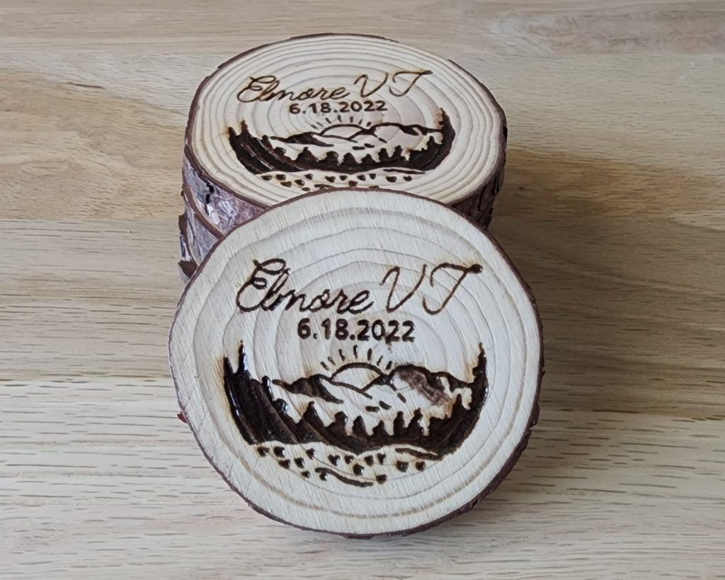 Mountain Sunset Coaster Set