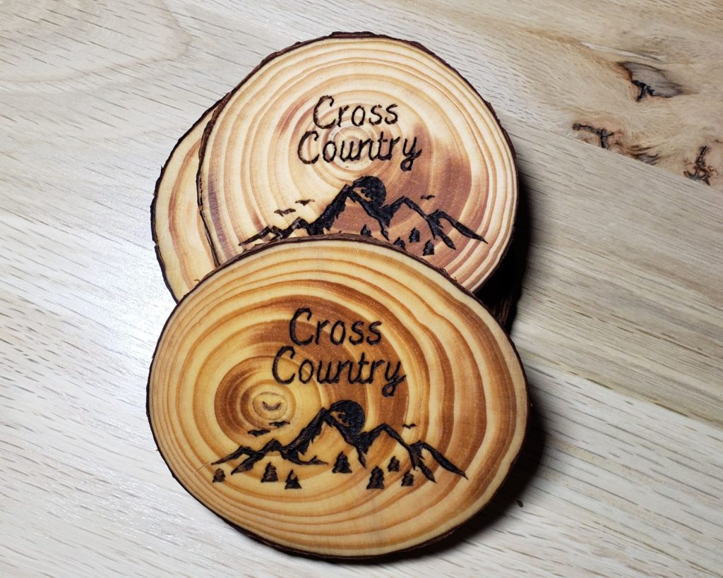 Mountain with Trees Coaster Set