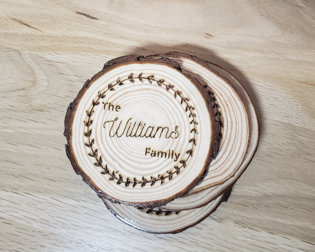 Circle Rustic Coaster Set