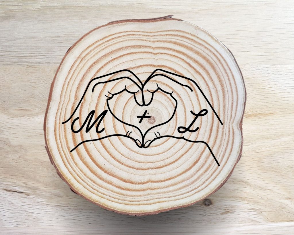 Hand Heart Coaster Set