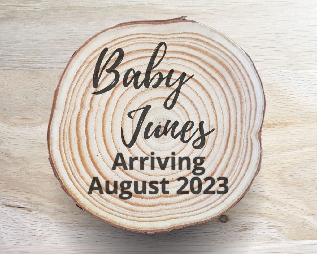 Cursive Baby Announcement Coaster Set