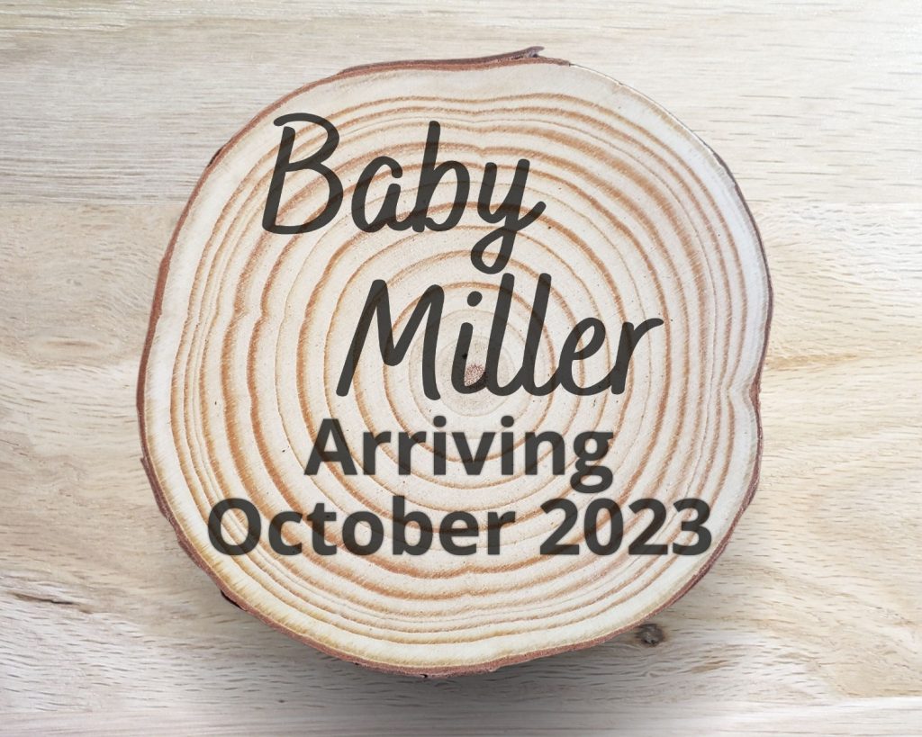 Script Baby Announcement Coaster Set