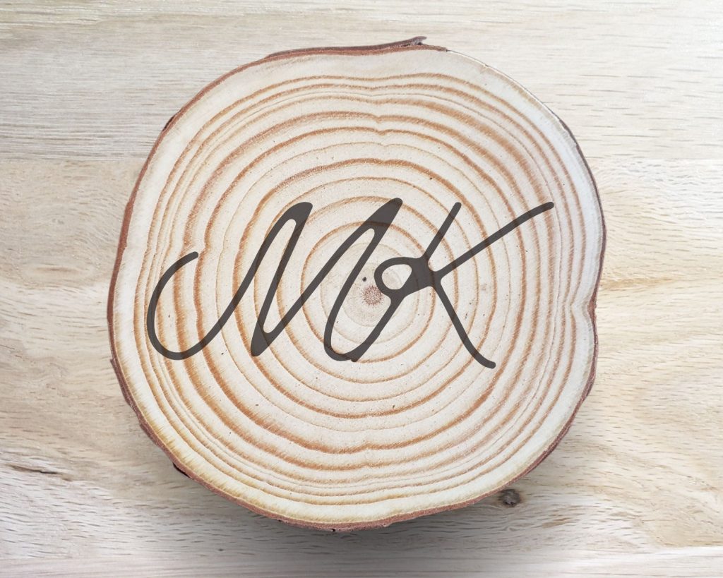 Fancy Monogram Coaster Set
