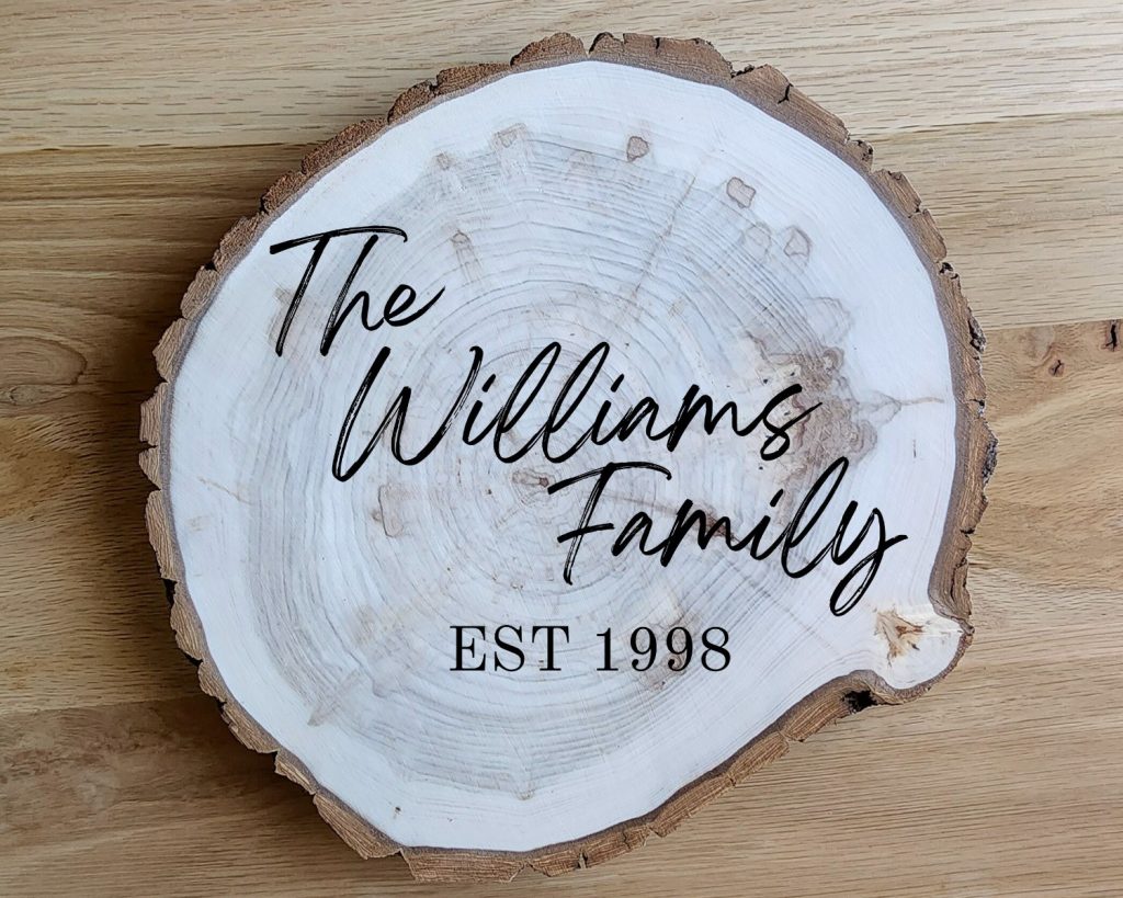 Family Name Round Sign