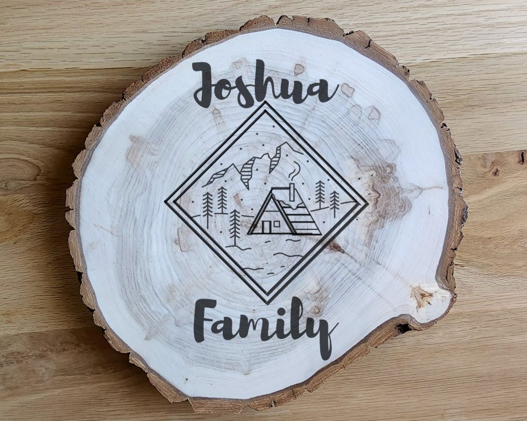 Square Cabin Round Sign