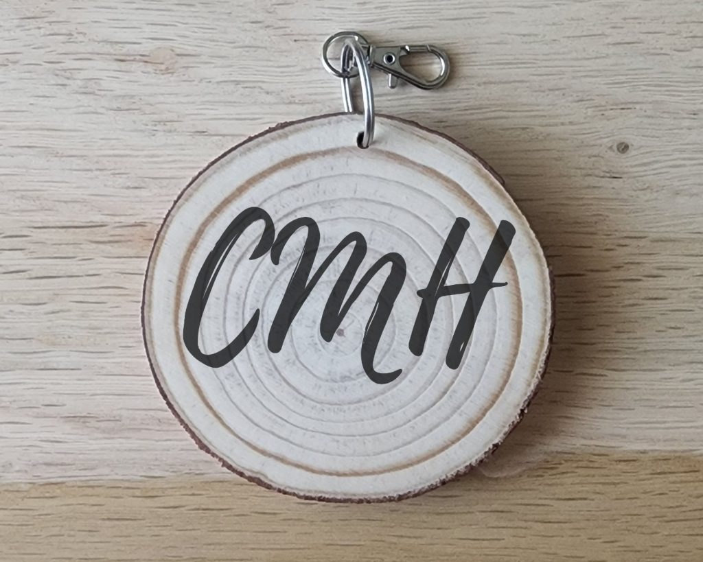 Monogram Script Keychain
