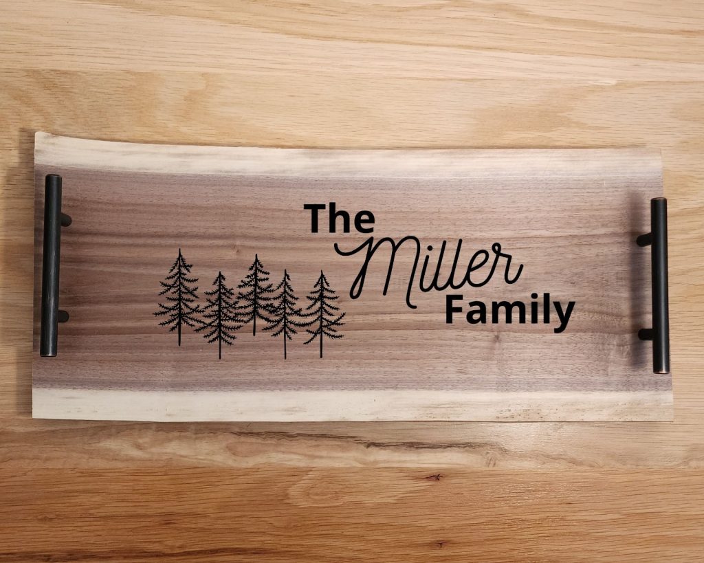 Tree Walnut Live Edge Charcuterie Board