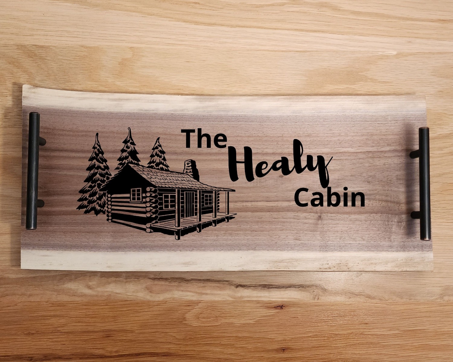 Cabin Walnut Live Edge Charcuterie Board